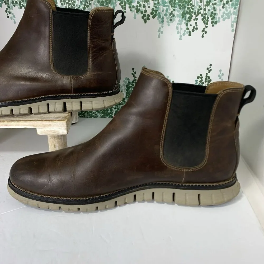 Cole Haan Zerogrand Chelsea Brown Boots Men's Size 10.5M C30164
